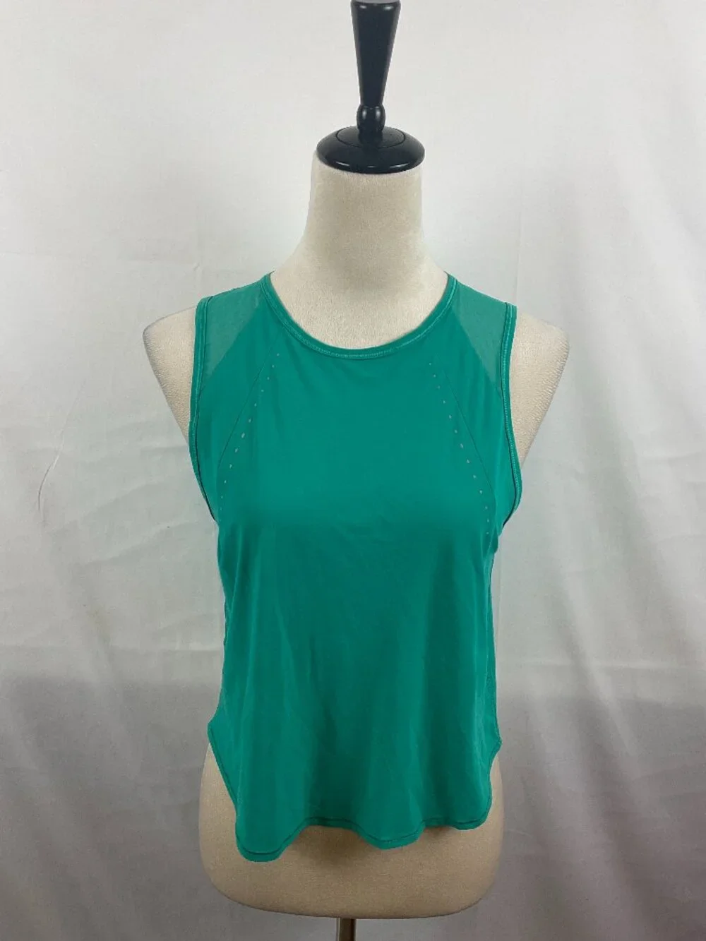 Lululemon Sculpt Crop Tank Top Pleated Emerald Green